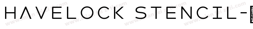 Havelock Stencil字体转换